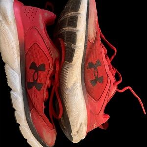 Under Armour Kids Red Athletic Shoes